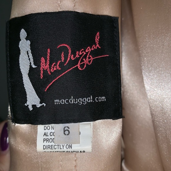 Long Tan Embellished Prom Dress - Picture 8 of 8